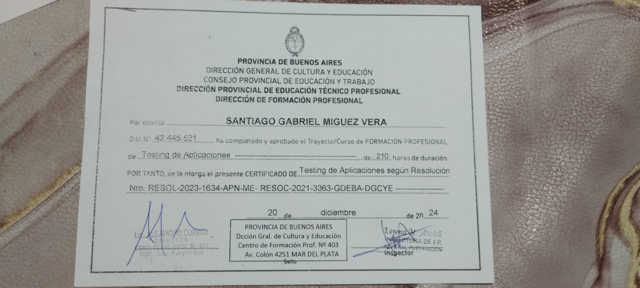 Testing de Aplicaciones